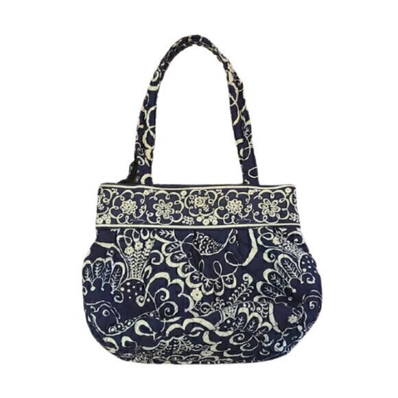 Vera Bradley Handbags - [Vera Bradley] Twirly Bird Navy Tote Bag